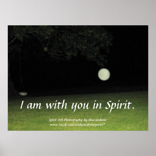 Poster "Je suis avec vous dans l'Esprit" Imprimer (Devant)
