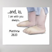 Poster Je Suis Avec Vous Toujours Christian Nursery Art P (Devant)