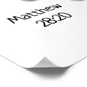 Poster Je Suis Avec Vous Toujours Christian Nursery Art P (Coin)