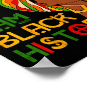 Poster Je Suis Black History Mois African American Junete (Coin)