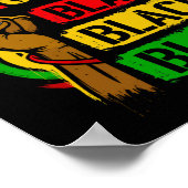 Poster Je suis Blackity Black African American Black Powe (Coin)
