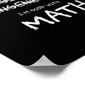 Poster Je Suis Bon Avec Les Maths Drôle Ingénieur Profess (Coin)