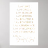 Poster JE SUIS CANVAS - Or (Devant)