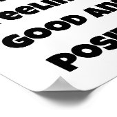 Poster Je suis capable de me sentir bien et positif (Coin)