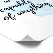 Poster Je suis capable de n'importe quoi salle d'enfant c (Coin)