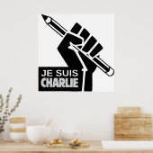 Poster Je suis Charlie (Cuisine)