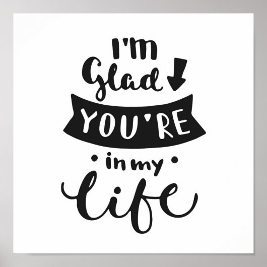 Poster Je suis content que tu sois dans ma vie (Devant)