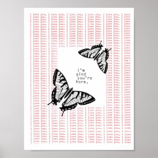 Poster je suis content que vous soyez ici (Devant)