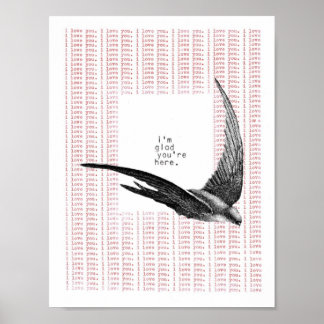 Poster je suis content que vous soyez ici