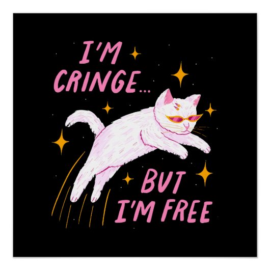 Poster Je suis Cringe, mais je suis libre (Devant)