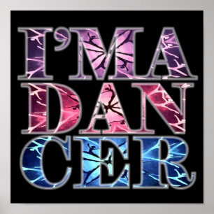 Poster Je suis DANCER (poster de portfolio)