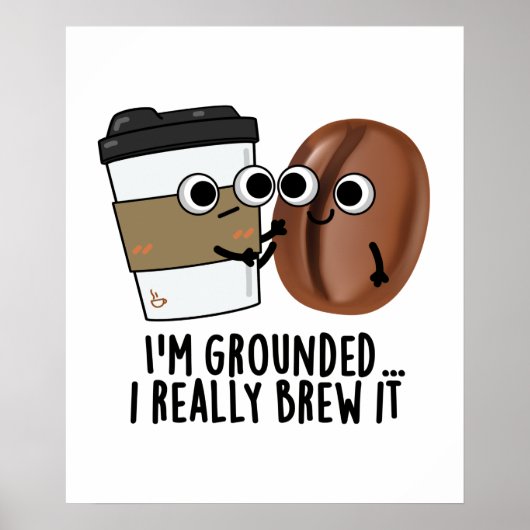 Poster Je suis défoncé Je le brasse vraiment drôle Pun de (Devant)