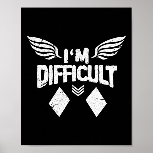 Poster Je suis difficile Double Diamonds Ski Snowboard Gi (Devant)