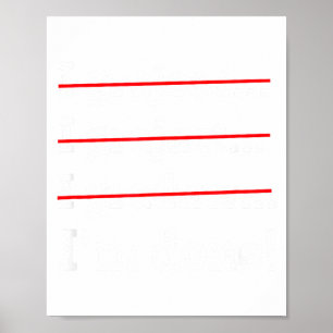 Poster Je suis diplômé en faisant des fautes d'orthograph