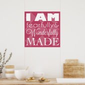 Poster Je suis fait de manière merveilleuse et redoutable (Cuisine)