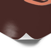 Poster Je suis félin brun brun bleu chatte (Coin)
