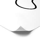 Poster Je suis Feline Funky Funny Chat Pun (Coin)