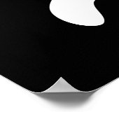 Poster Je suis Feline Funky Funny Chat Pun Dark BG (Coin)