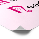 Poster Je suis FEMME un texte inspirant (Coin)