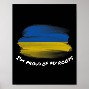 Poster Je suis fier de mes racines - Drapeau vintage de l