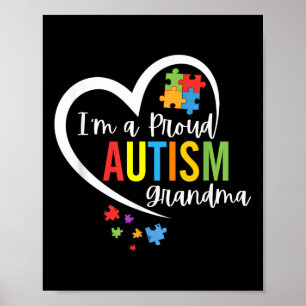 Poster Je Suis Fier Grand-Mère Amour Sensibilisation sur