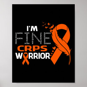 Poster Je suis Fine Crps Warrior Awareness Feather