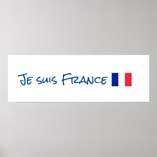 Poster Je suis France (Devant)
