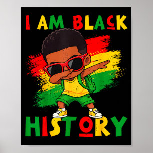 Poster Je suis garçon noir mois d'histoire noire mélanine