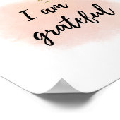 Poster Je Suis Grateful Kid Room Chiot Affirmation Positi (Coin)