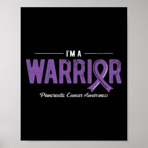 Poster Je suis guerrier pourpre Pancréatique Cancer Sensi
