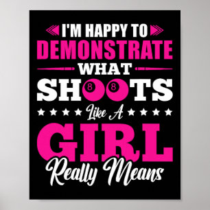 Poster Je Suis Heureux De Démontrer Jouer Comme Une Fille