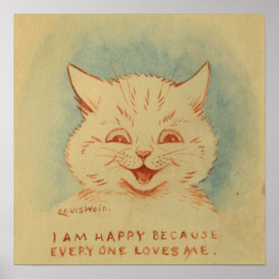 Poster Je Suis Heureux Parce Que Tout Le Monde M'Aime (Ch