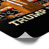 Poster Je suis heureux que Trump ait gagné Thanksgiving T (Coin)