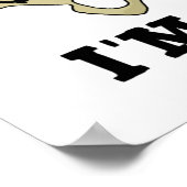 Poster Je suis Hip Funny Hipbone Anatomy Pun (Coin)