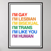 Poster Je suis humain comme toi (Devant)