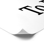 Poster Je suis ici pour enseigner aux maths à ne pas Baby (Coin)