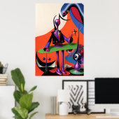 Poster Je Suis Ironie Man Ken Gage Surréalisme (Bureau à domicile)