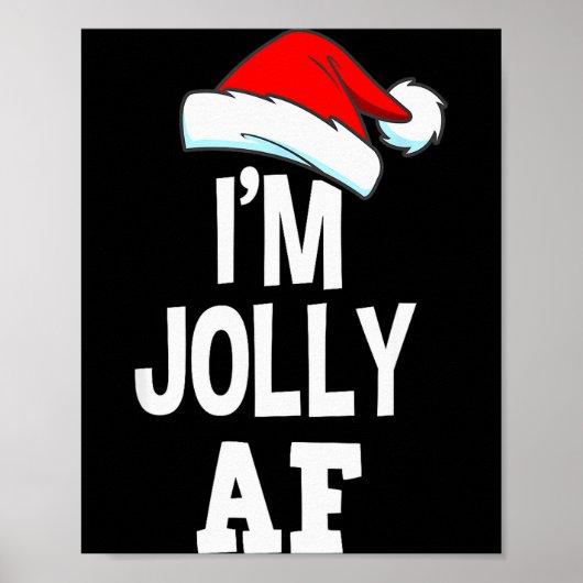 Poster Je suis Jolly Af Pajama, Noël Adulte Sale Sweat (Devant)