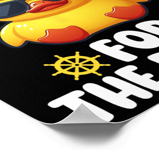 Poster Je suis juste ici pour les canards Drôle Cruising  (Coin)