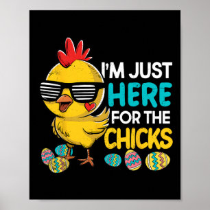 Poster Je Suis Juste Ici Pour Les Enfants Enfants De Pâqu