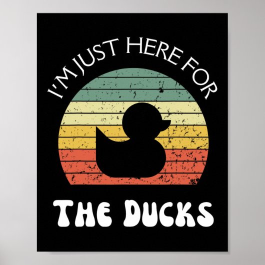 Poster Je suis juste là pour les canards (Devant)
