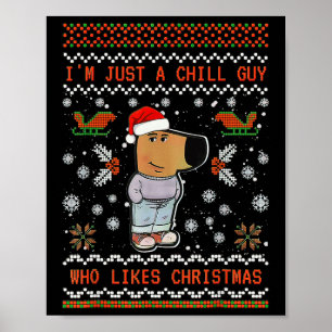 Poster Je suis juste un type cool qui aime Noël 1