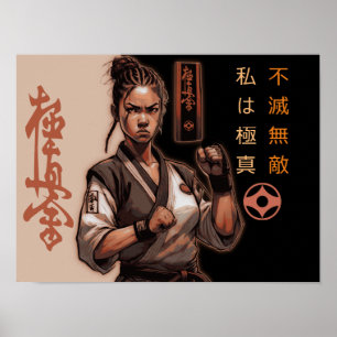 Poster Je suis Kyokushin, Indestructible, Invincible