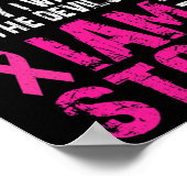 Poster Je suis la conscience de la tempête du cancer du s (Coin)