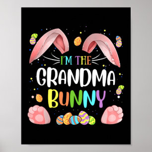 Poster Je suis La Famille Mignonne Bunny Bunny de grand-m