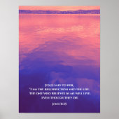 Poster Je suis la Résurrection | Texte personnalisé Sunri (Devant)