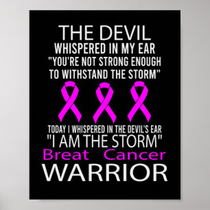 Poster Je Suis La Tempête - Le Guerrier Du Cancer Du Sein