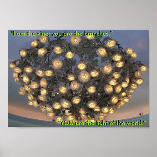 Poster "Je suis la vigne, vous êtes les branches"... (Devant)