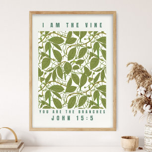 Poster Je suis la vigne, vous êtes les sarments Œuvre d'a