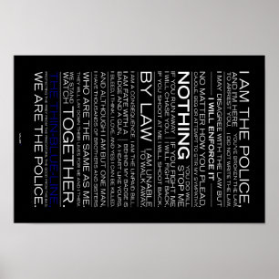 Poster Je Suis L'Affiche De La Police